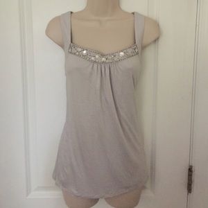 Gray White House Black Market top